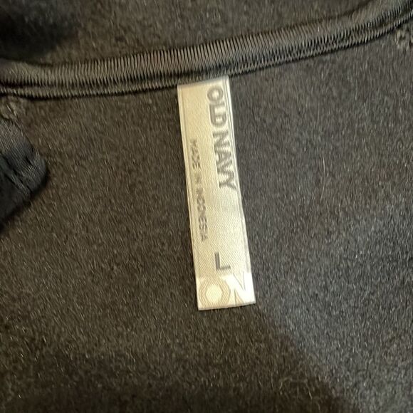 Old Navy Zip Fleece, black, Large - Picture 4 of 6